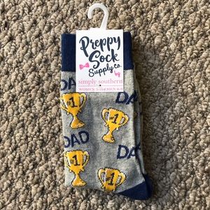 Preppy sock supply company #1 dad socks blue gray